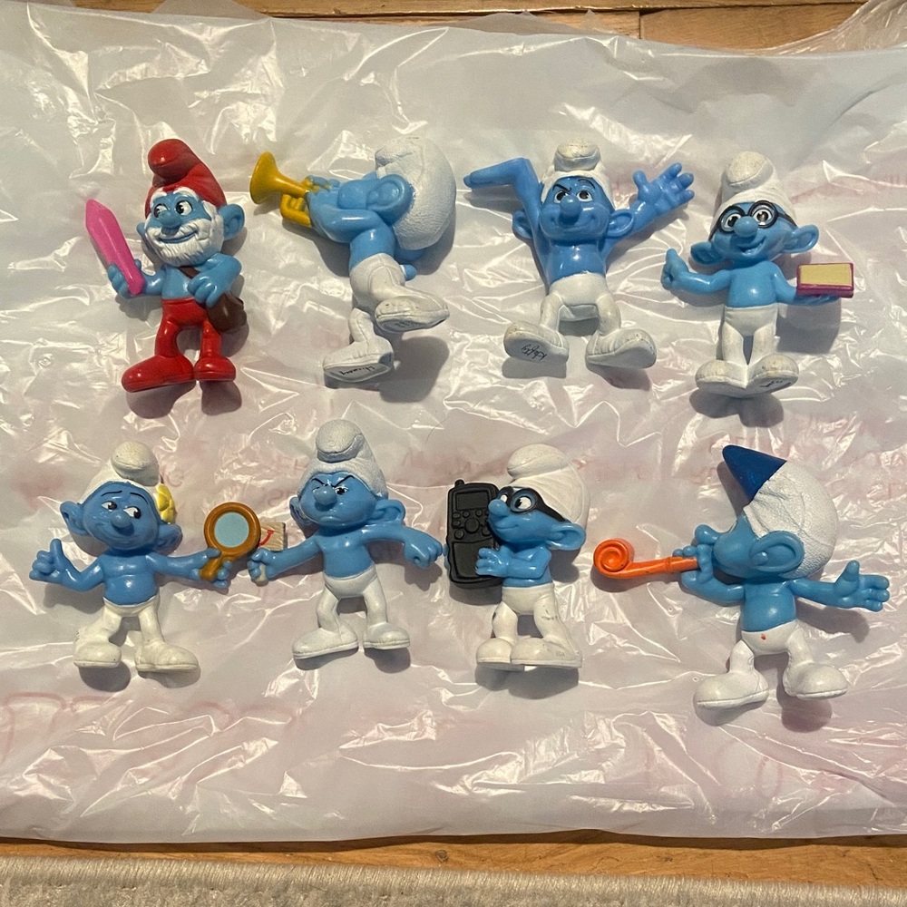 Smurfs collectors Figurines Set of 8